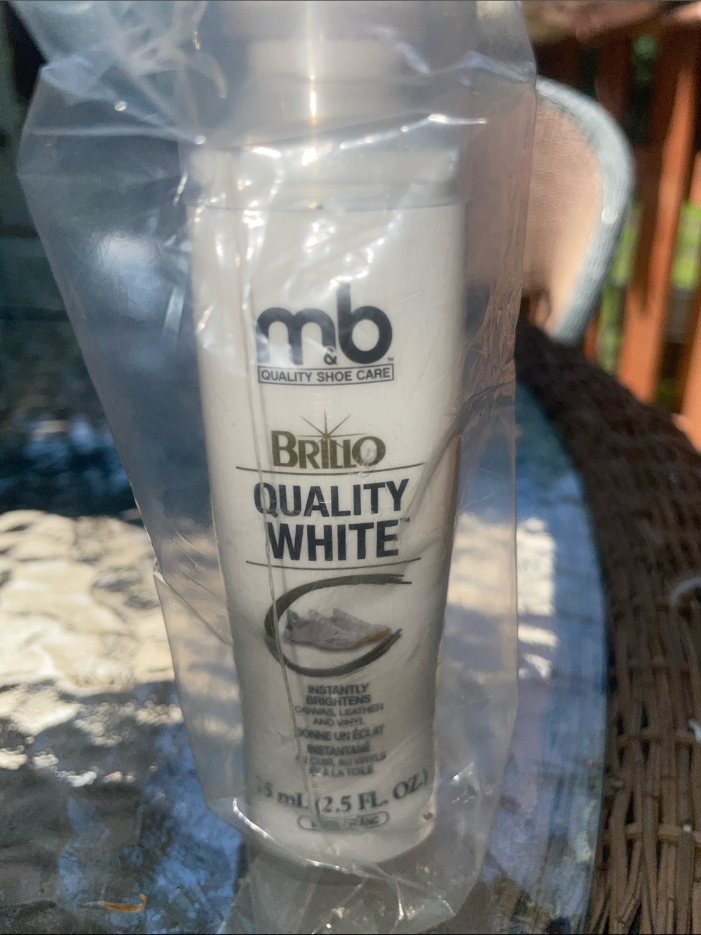 NWT - Shoe Shine Brillo Quality White Shoe Care Foam - White